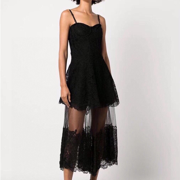 simkhai harlow bustier midi dress Harlow Lace Bustier Midi Dress